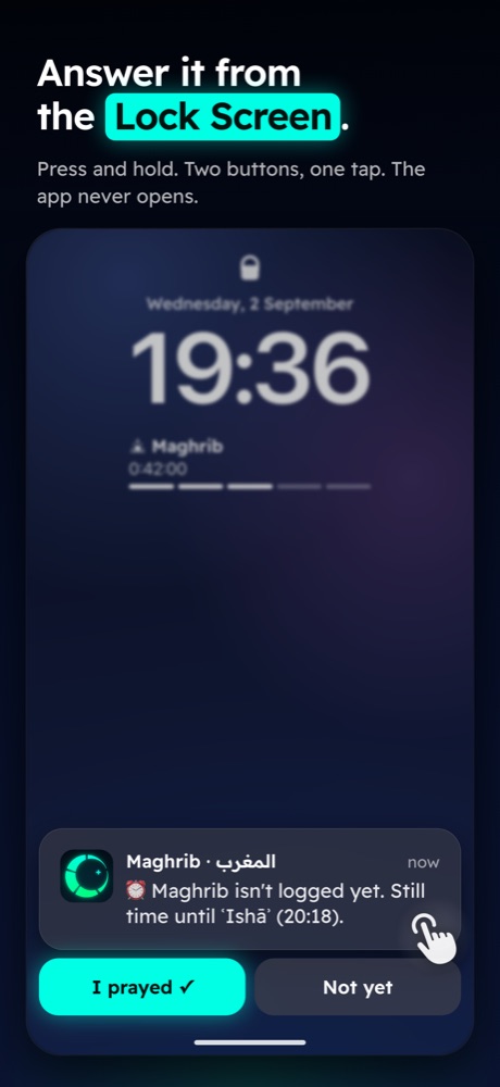 Answer it from the Lock Screen.